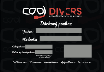 Dárkový poukaz potápění